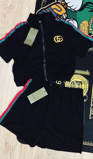 Conjunto Gucci Mujer Negro Multicolor