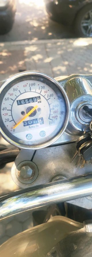 Moto Cruiser 125cc Plata y Negra