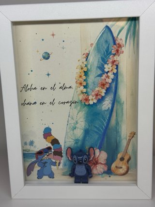 Cuadro decorativo de Stitch