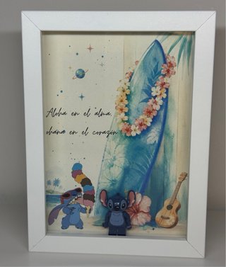 Cuadro decorativo de Stitch