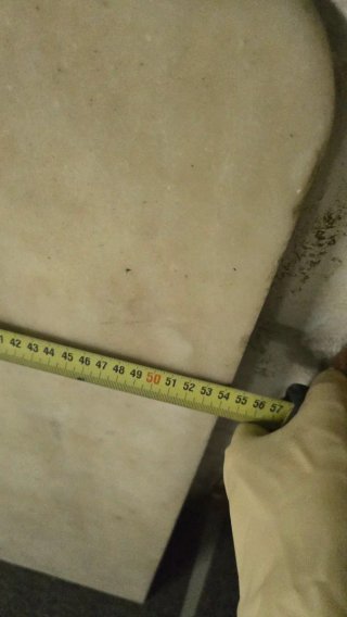 Pieza de mármol 1m x 54cm