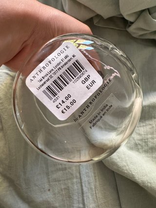 Vaso Perro Caniche Love Notes Transparente
