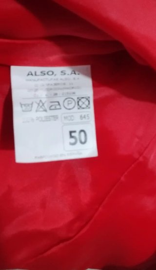 Chaqueta Roja Mujer Also Talla L