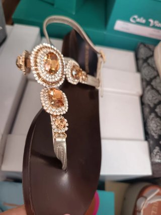 Sandali Positano con strass e pietre