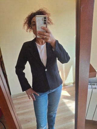 Americana blazer negra Talla L