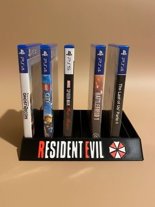 Espositore Resident Evil per 12 giochi PS5/PS4