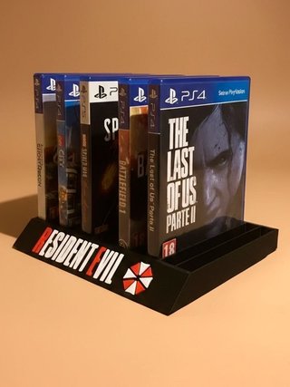 Espositore Resident Evil per 12 giochi PS5/PS4