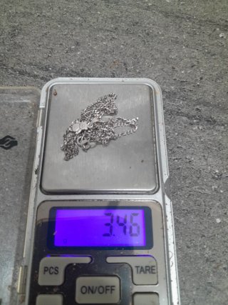 cadena y colgante de plata