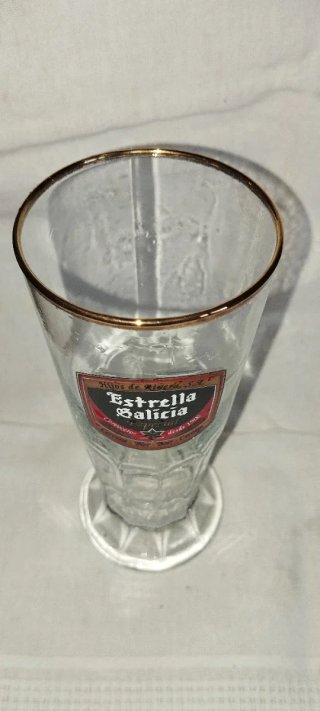 Vaso Estrella Galicia Especial Dorado