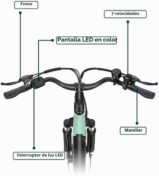 Bicicleta Eléctrica HillMiles 26 Adulto