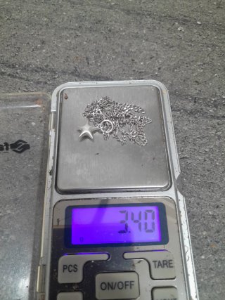 Cadena y colgante de plata