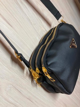 Bolso bandolera negro 20x13cm