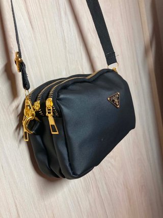 Bolso bandolera negro 20x13cm