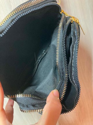 Bolso bandolera negro 20x13cm