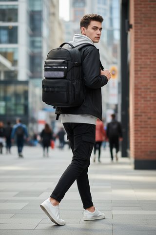 Mochila gris