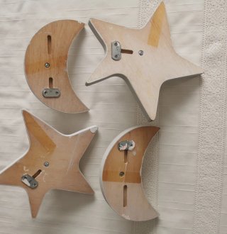 Perchas decorativas de madera