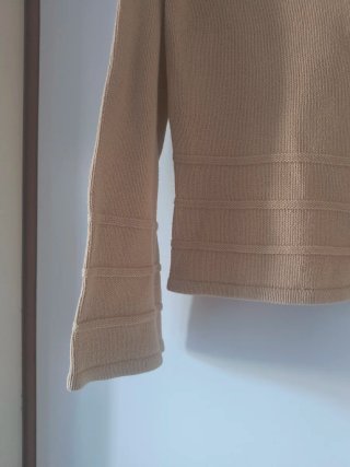 Maglione girocollo manica lunga in cotonel