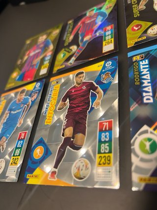 Lote 6 Cartas Panini Adrenalyn XL Liga