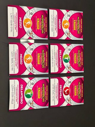 Lote 6 Cartas Panini Adrenalyn XL Liga