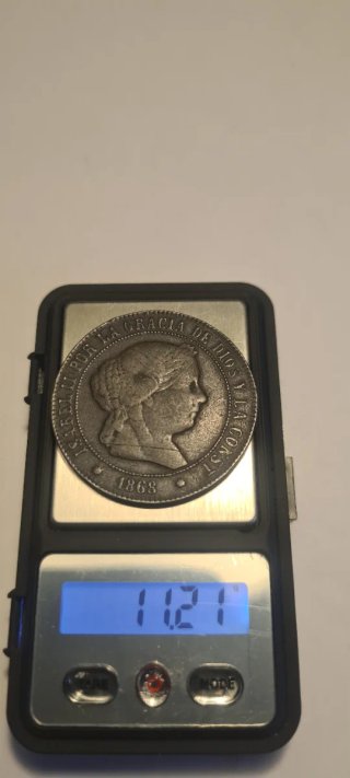 Lote 2 Monedas Isabel II 1868