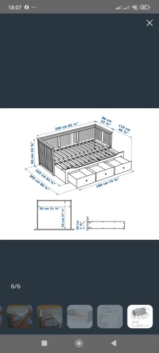 Cama Diván  Ikea con Cajones, regalo colchones