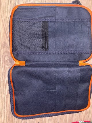 Bolso de hombro Politours azul y naranja