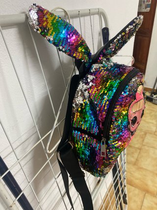 Mochila LOL Surprise lentejuelas orejas