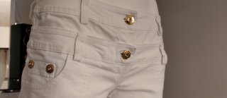 Pantaloni Denny Rose bianchi donna