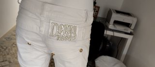 Pantaloni Denny Rose bianchi donna