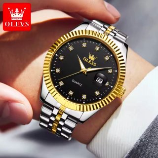 Reloj Olevs Hombre Oro y Plata