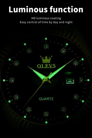 Reloj Olevs Hombre Oro y Plata