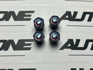 Tapones BMW 50 Aniversario negros válvula de rueda