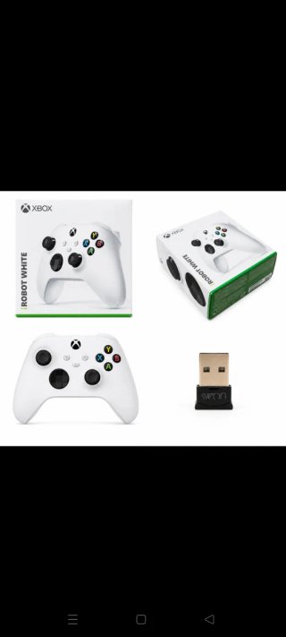Mando Xbox Wireless Robot White + USB inalámbrico