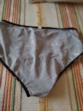 Cueca de banho senhora preta e branca