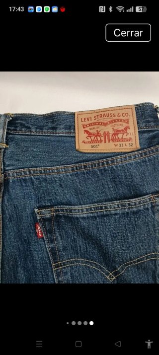Pantalones Levis 501 Talla L