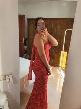 Vestido largo estampado floral