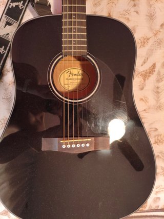 Guitarra Acústica Fender Negra