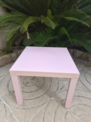 Mesa infantil Ikea rosa