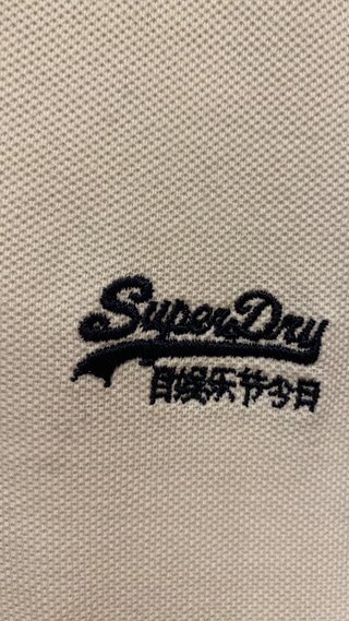 Polo Superdry Talla XL Blanco