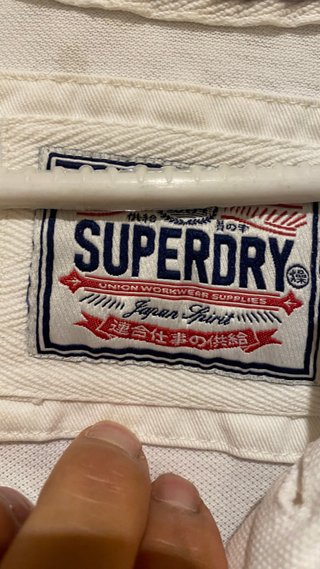 Polo Superdry Talla XL Blanco