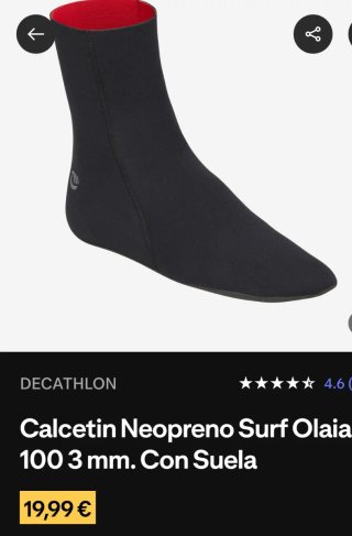 Escarpines Surf Olaian Neopreno 3mm T41