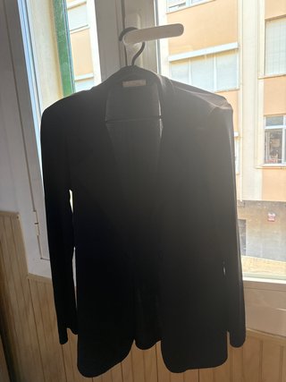 Chaqueta americana negra mujer