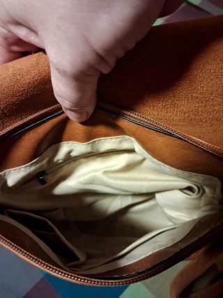 Bolso mochila piel marrón