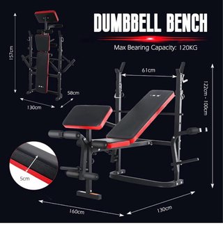 Banco de musculación ISE plegable