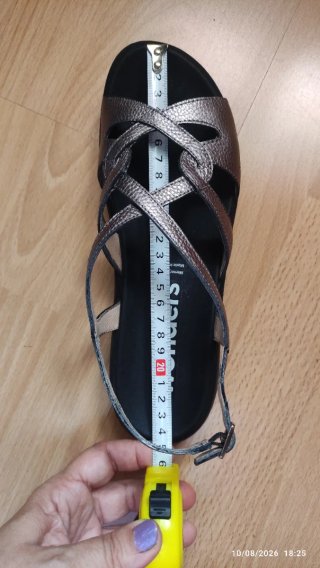 Sandalias Plata Metalizada