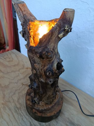 Lámpara de Olmo Artesanal 300 años