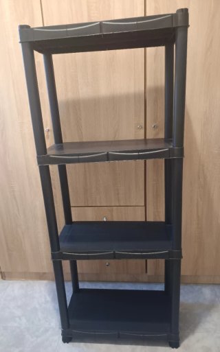 Estantería Plástico Negra Montable