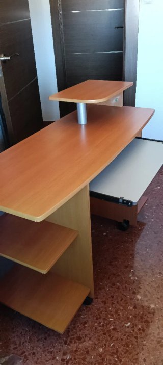 Mesa de ordenador Escritorio madera y metal