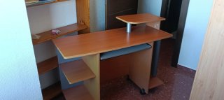 Mesa de ordenador Escritorio madera y metal