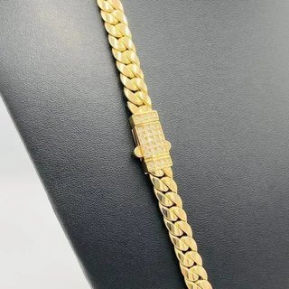 Cadena Cubana 18K Oro